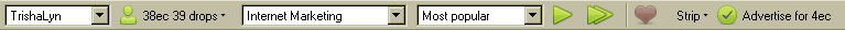 Entrecard Toolbar Screen Shot