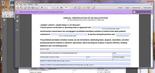 BOE 232 Tutorial for California Affiliates