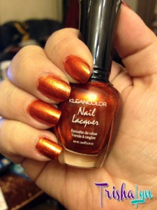 Klean Color Metallic Orange Manicure