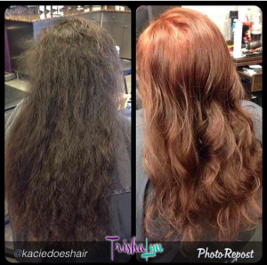 Trisha's Hair Transformation by Kacie Kersey