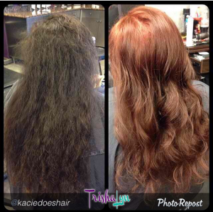 Trisha's Hair Transformation by Kacie Kersey Trisha's Hair Transformation by Kacie Kersey