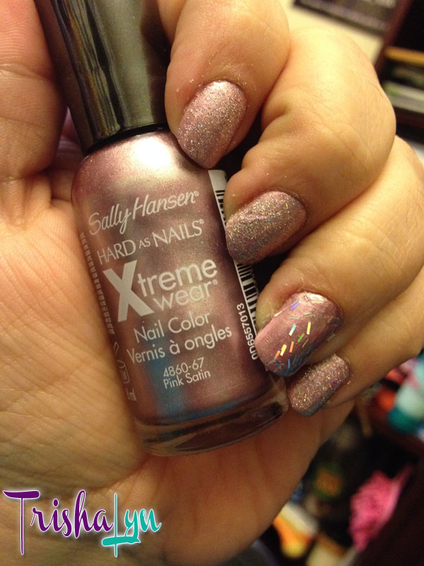 Pretty Pink Satin Manicure