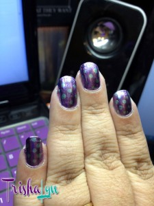 Sally Hansen ColorFoil in Purple Alloy with Minted Metal Polka Dots