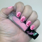 Save the Tatas: Breast Cancer Ribbon Manicure