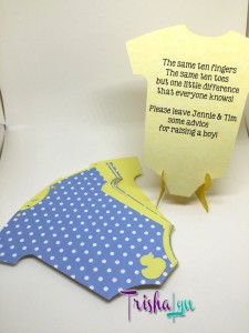 Rubber Ducky Baby Sprinkle Boy Advice Cards