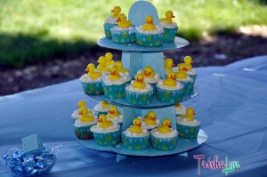 Rubber Ducky Baby Sprinkle Cupcakes