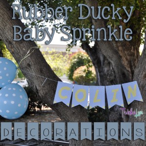 Rubber Ducky Baby Sprinkle Decorations