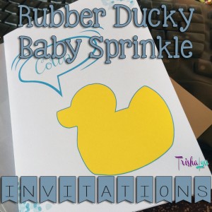 Rubber Ducky Baby Sprinkle Invitations
