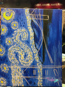 Starry Night Over the Gate in Progress
