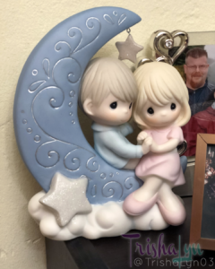 Precious Moments “I Love You To The Moon And Back” Bisque Porcelain Figurine